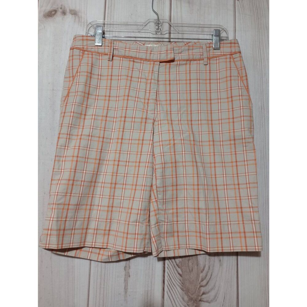 Lady Hagen Shorts Ladies 8 Tan Orange Burmuda Golf